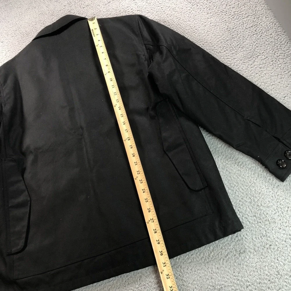 Polo Ralph Lauren Jacket Adult L Black Oiled Waxed Canvas Shooting Leather Chore